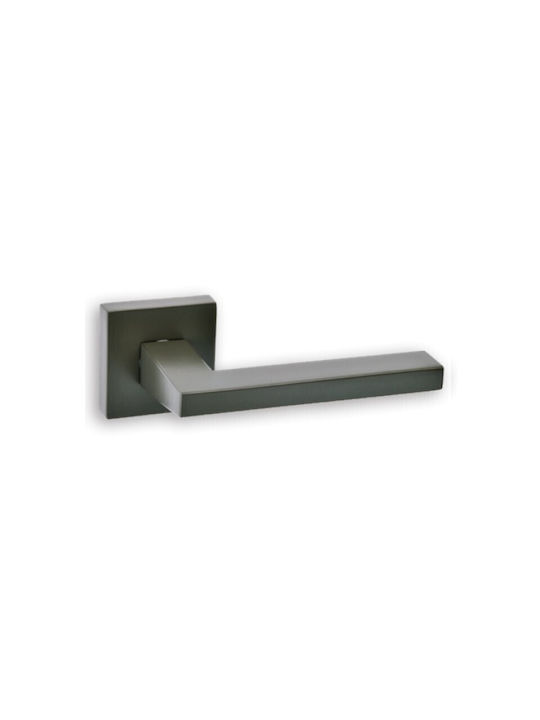 Best Design Lever Front Door with Plate Pair (Center Distance 135mm) Sahara