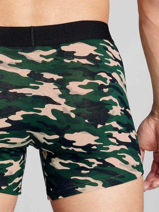 Men's Boxers Black Green Combo Camo 2Pack