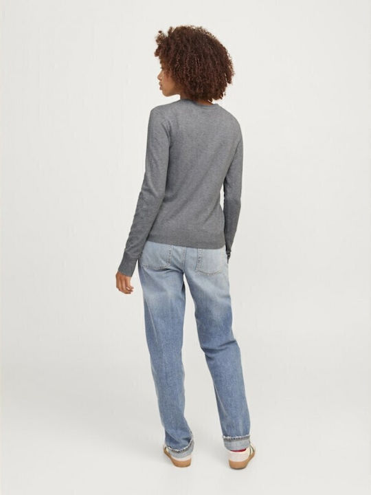 Women's Long Sleeve Sweater Medium Grey Melange