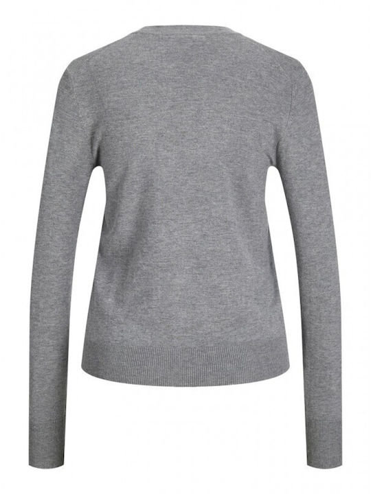 Women's Long Sleeve Sweater Medium Grey Melange