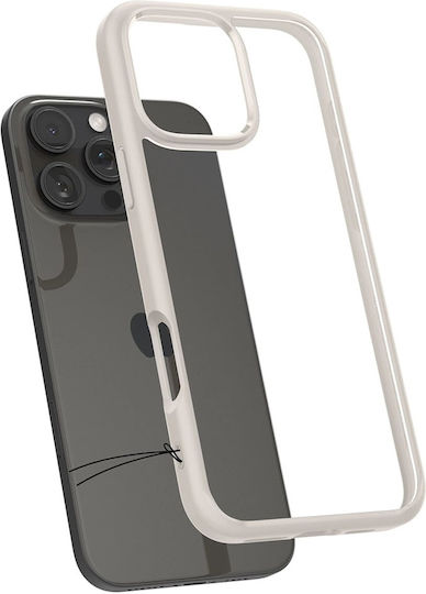 Spigen Ultra Hybrid Umschlag Rückseite Kunststoff 2mm Natural Titanium (iPhone 17 Pro Max / iPhone 17 Pro / iPhone 16 Pro Max)