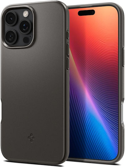 Spigen Thin Fit Back Cover Πλαστικό Gunmetal (iPhone 16 Pro Max)