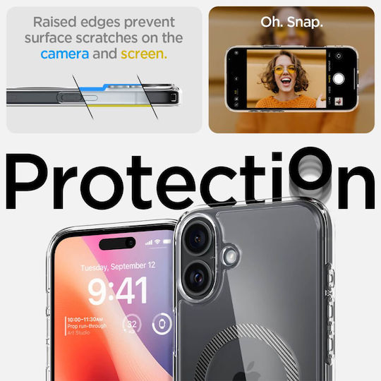 Spigen Ultra Hybrid MagFit Back Cover Plastic 1.2mm Carbon Fiber (iPhone 16)