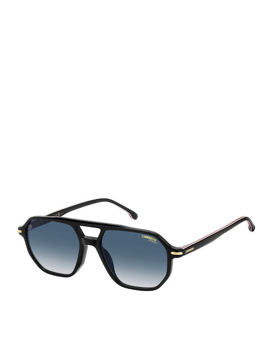 Carrera Ochelari De Soare Pentru Bărbați Cu Ramă Neagră Din Plastic Și Lentile Gri Degrade 341/S 2M2/08