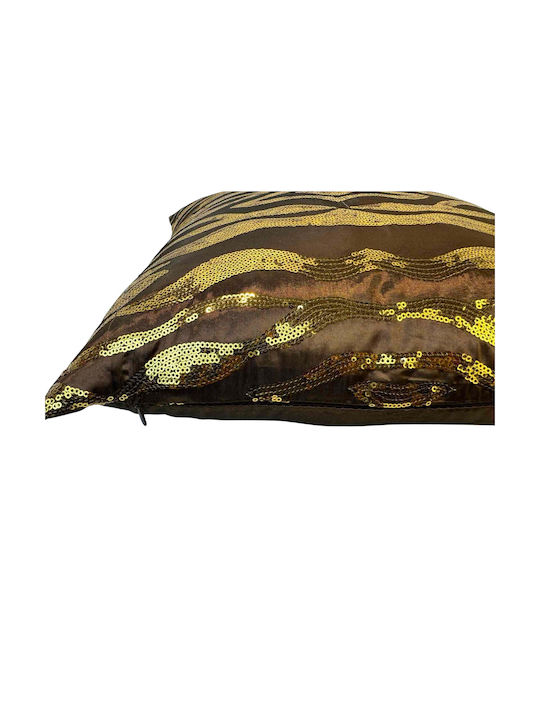Epiplo-Fos Dekorativer Kissenbezug Orient Golden 43x43cm.