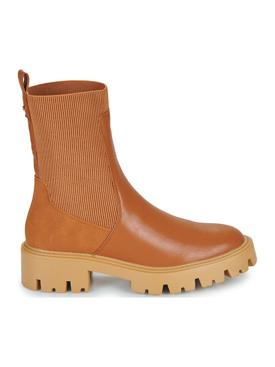 Damen Chelsea Stiefeletten Braun
