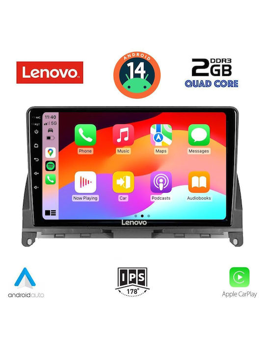 Lenovo Car Audio System for Mercedes-Benz C Class W204 2007-2011 (Bluetooth/USB/AUX/WiFi/GPS) with Touch Screen 9"