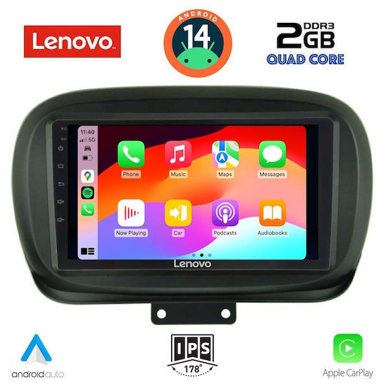 Lenovo Автомобилна Аудио Система (Блутут/USB/AUX/WiFi/GPS/Apple-Carplay/Android-Auto) с Тъчскрийн 9"