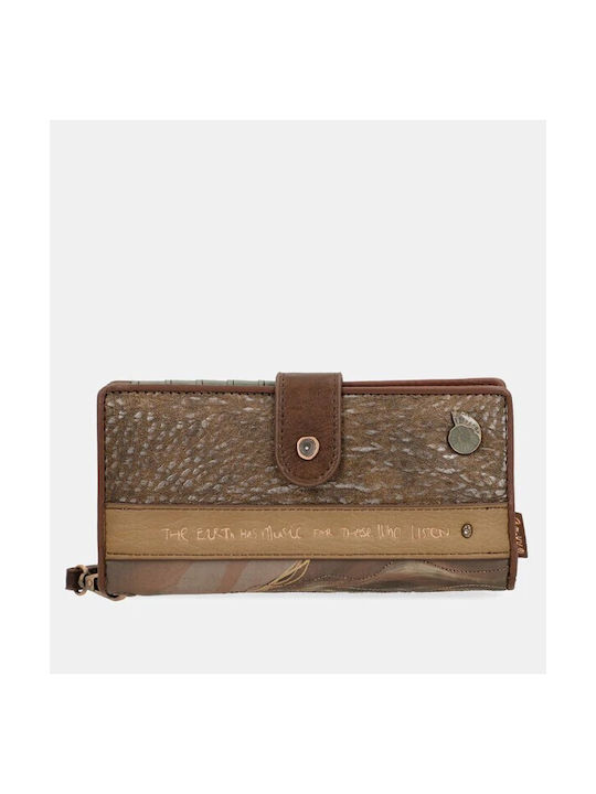 Anekke Large Women's Wallet with RFID Brown