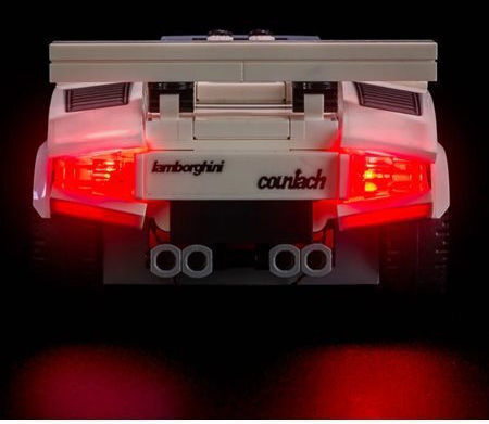Light My Bricks Light Kit for Lego #76908 Speed Champions Lamborghini Countach 3839