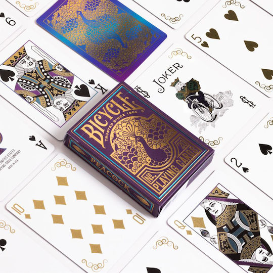 Bicycle Collectible Playing Cards Laminated Purple