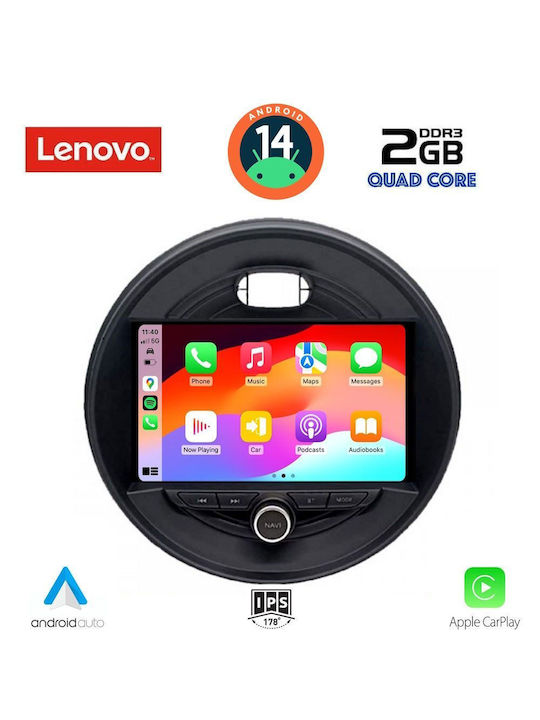 Lenovo Ηχοσύστημα Αυτοκινήτου για Mini Clubman / Cooper / Countryman / Roadster (Bluetooth/USB/AUX/WiFi/GPS/Apple-Carplay/Android-Auto) με Οθόνη Αφής 9"