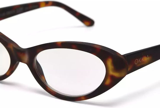 Okkia Lina Damen Lesebrillen +3.00 in Gold Farbe