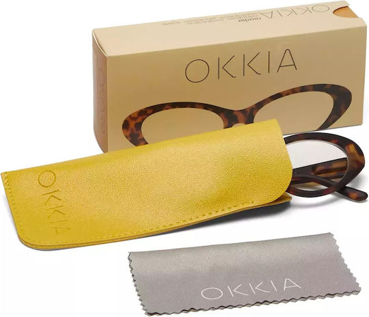 Okkia Дамски Очила за четене +2.50 в Златист цвят