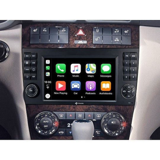 Dynavin Auto-Audiosystem für Mercedes-Benz C Klasse / CL Klasse / CLC Klasse 1999-2004 (Bluetooth/USB/WiFi/GPS/Apple-Carplay/Android-Auto) mit Touchscreen 7"