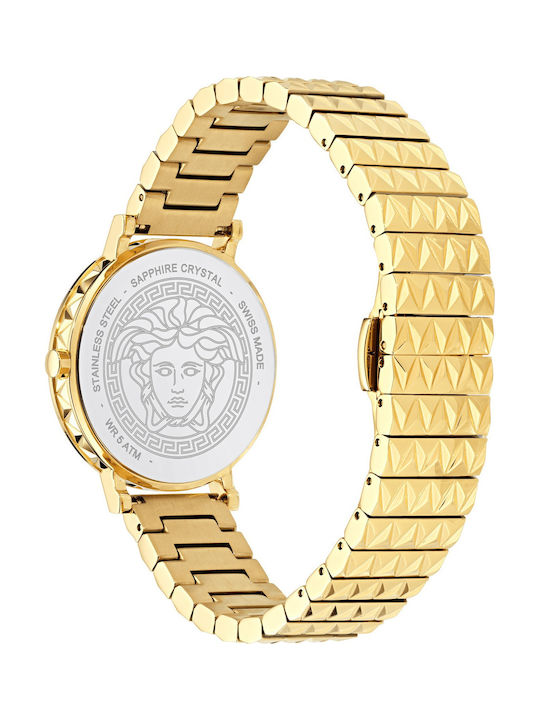 Versace Ρολόι Μπαταρίας με Μεταλλικό Μπρασελέ