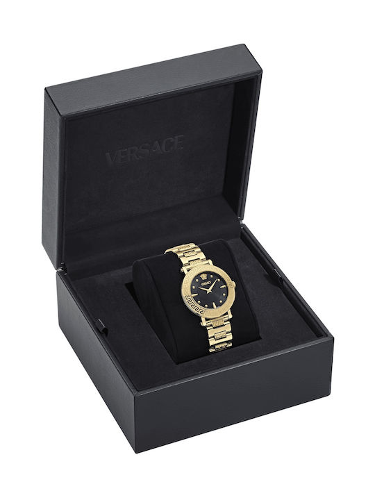 Versace Greca Women's Watch with Gold Metal Bracelet
