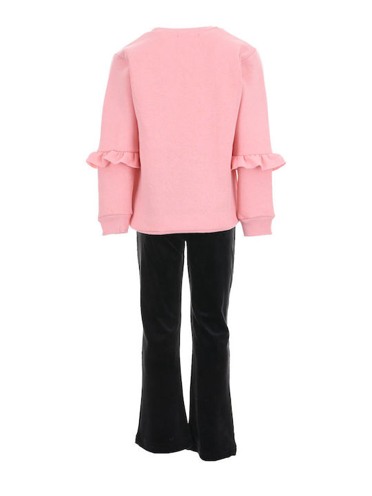 Nek Kids Wear Kinder-Set mit Hose Winter 2Stück Pink Black