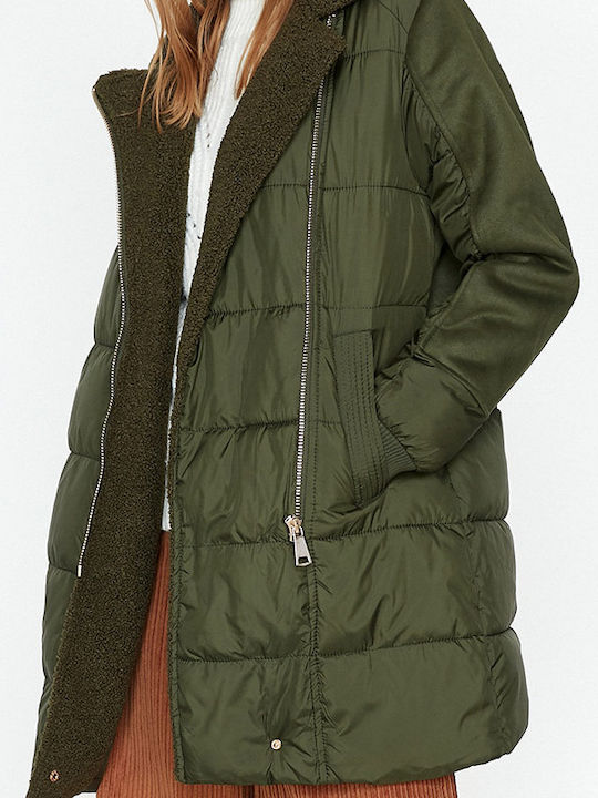 KTN Suede Jacket Puffer Khaki