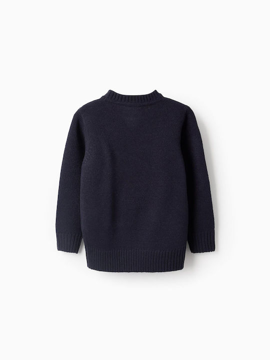 Zippy Children's Sweater Long Sleeve Dark Blue