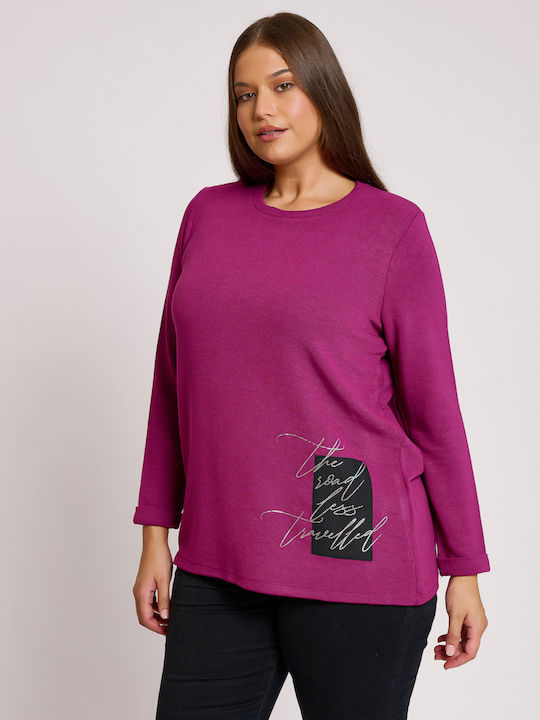 Women's Blouse Long Sleeve Purple
