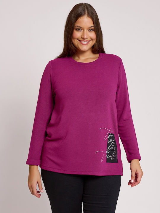 Women's Blouse Long Sleeve Purple