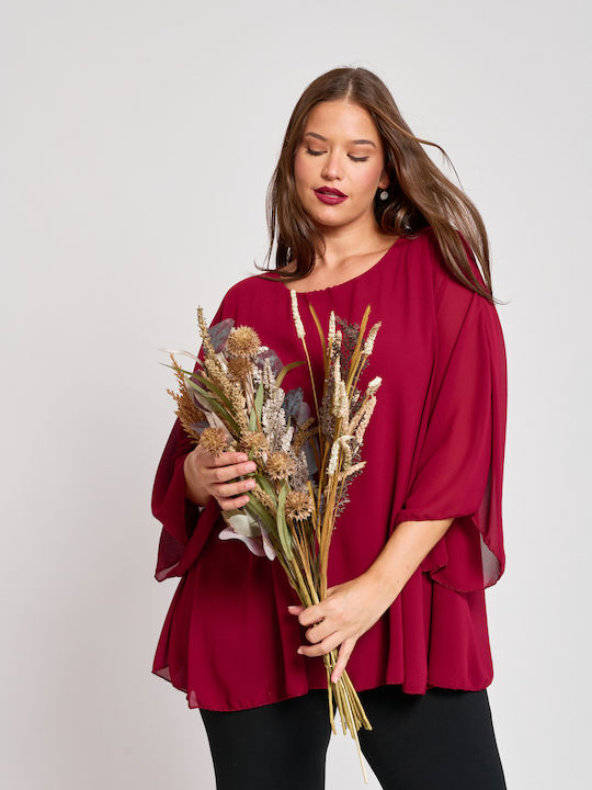 Tunică Mânecă lungă Burgundy