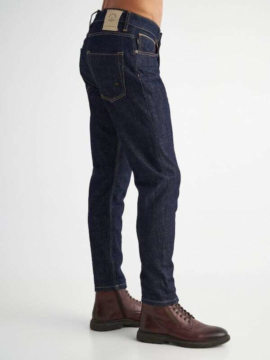 Staff Nollan Men's Denim Pants in Tapered Line DARK BLUE