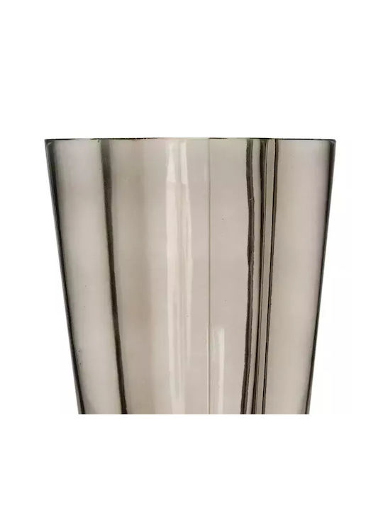 Ixia Regal Διακοσμητικό Βάζο Γυάλινο Γκρι 15x15.5xΥ25cm