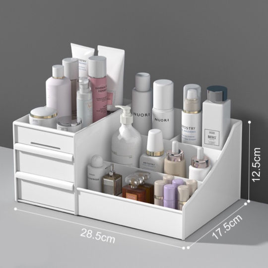 Kingmer Cosmetic Organizer Case White