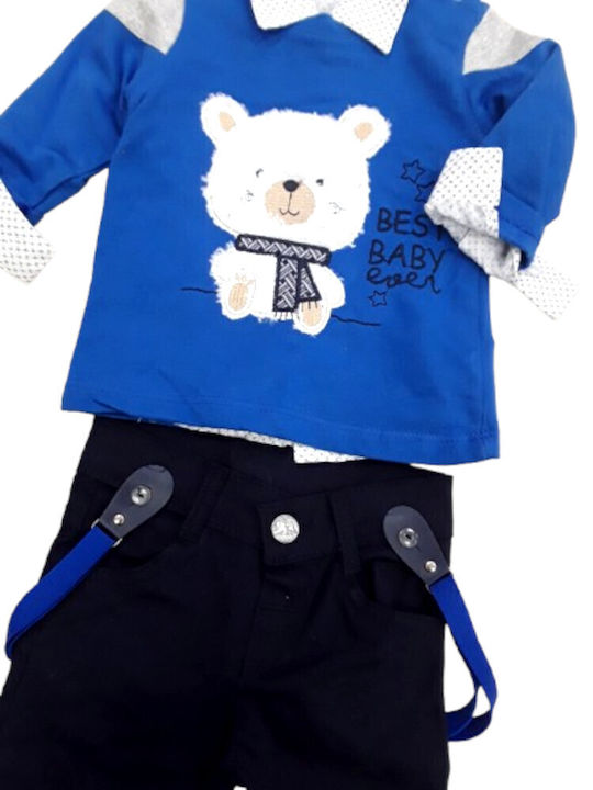 Hashtag Kids Clothing Set with Blue Pants 3 Pieces