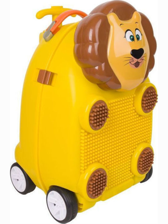 Zoolittle Kids Cabin Hard Suitcase Brown with 4 Wheels Height 47.5cm