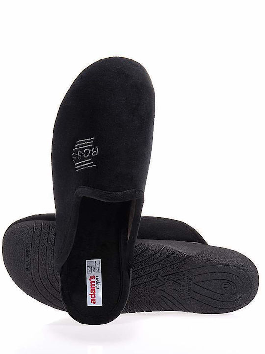 Adam's Shoes Men's Slipper Black