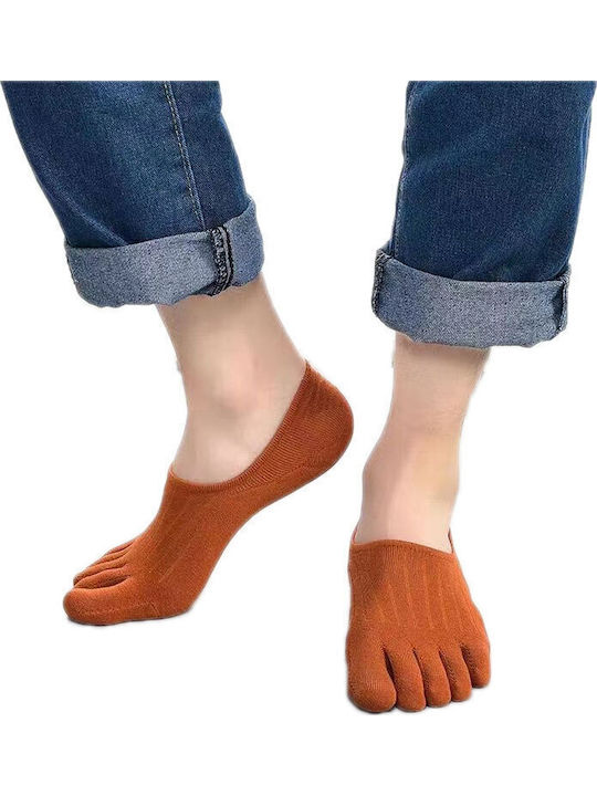 Axid Βαμβακερή Αόρατη Κάλτσα Δάχτυλα Toe Socks Μονόχρωμη Πορτοκαλι Axid Βαμβακερή Αόρατη Κάλτσα Δάχτυλα Toe Socks Μονόχρωμη Πορτοκαλι