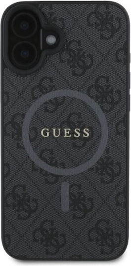 Guess Back Cover Synthetic Leather / Leather Black (iPhone 16, Guess)