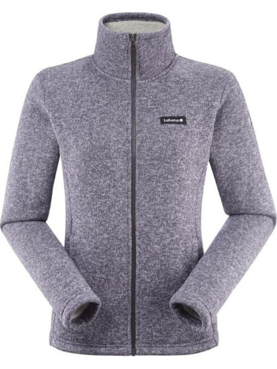 Fleece Γυναικεία Ζακέτα με Φερμουάρ Fantasy Grey
