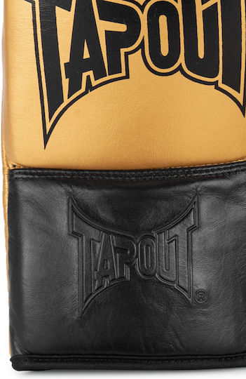 Tapout Боксови Ръкавици Кожени за Състезание Златист