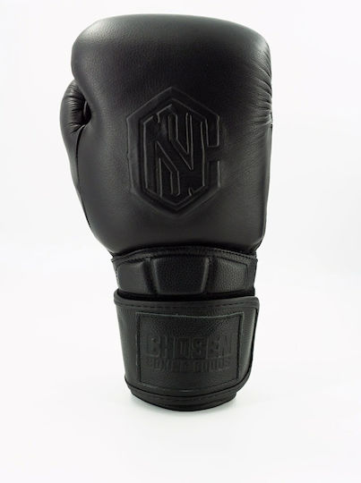 Chosen Boxing Gloves Leather for Competition Black