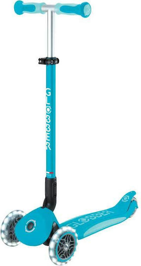 Globber Kinderroller Klappbar 3-Rad mit Sitz Aqua