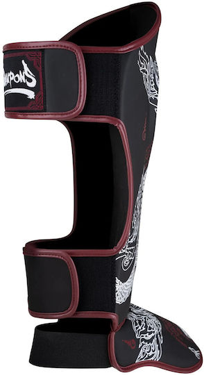 8 Weapons Shin Guards Adults Black