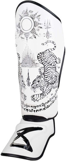 8 Weapons Shin Guards Adults White