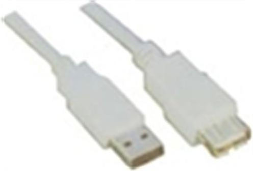 Tele USB 2.0 Kabel USB-A-Stecker - USB-B-Stecker Weiß 5m JCR-455
