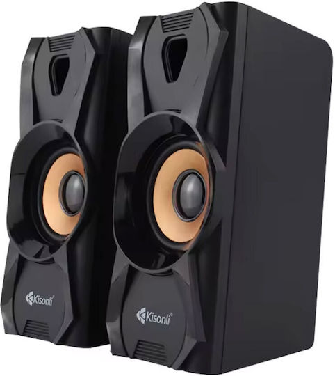 Kisonli U-9003 2.0 Speakers 3W Black