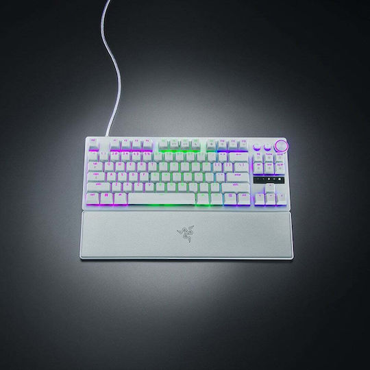 Razer Huntsman V3 Pro Tenkeyless Optical Gaming Keyboard Tenkeyless with Razer Analog Optical Gen-2 switches and RGB lighting (English US) White