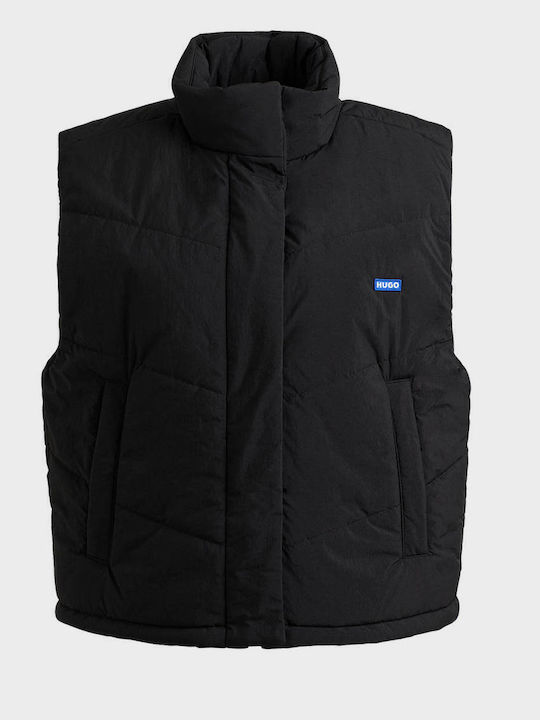 Falisa1 Women's Black Coat with Zipper