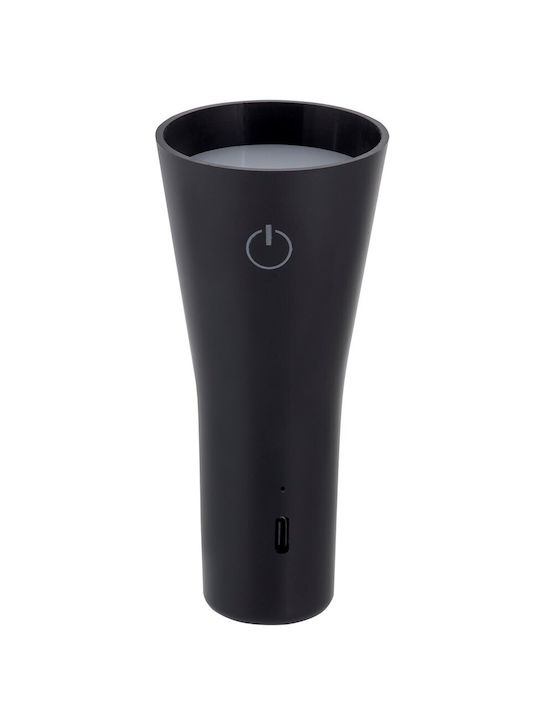 Active Jet Wiederaufladbar LED Schreibtischlampe in Schwarz Farbe