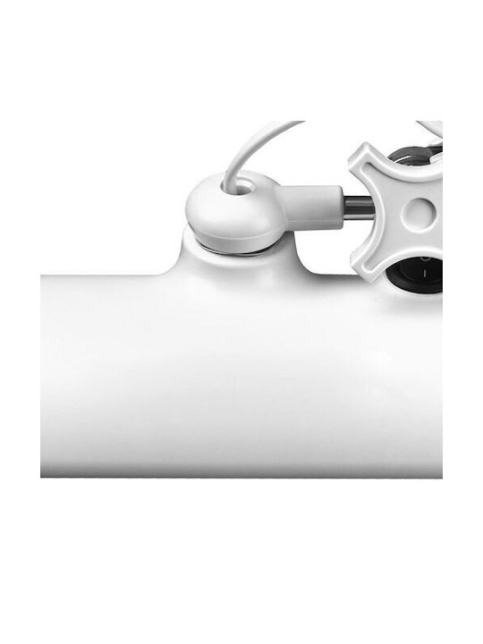 801 LED Schreibtischlampe mit klappbarem Arm und Clip in Weiß Farbe