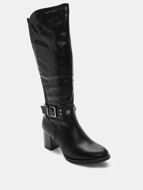 Luigi Women's Boots with Medium Heel Black