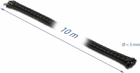 DeLock Σπιράλ Καλωδίων 3mm 10m Μαύρο 1τμχ