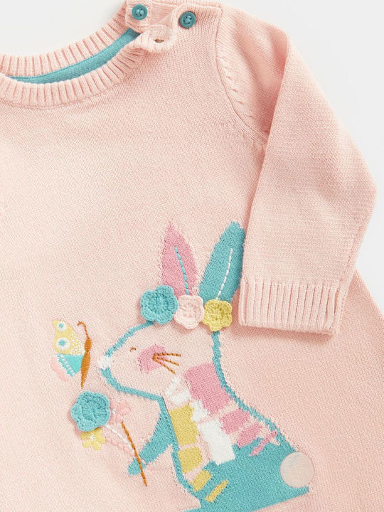 Kinderkleid Set mit Strumpfhose Rosa